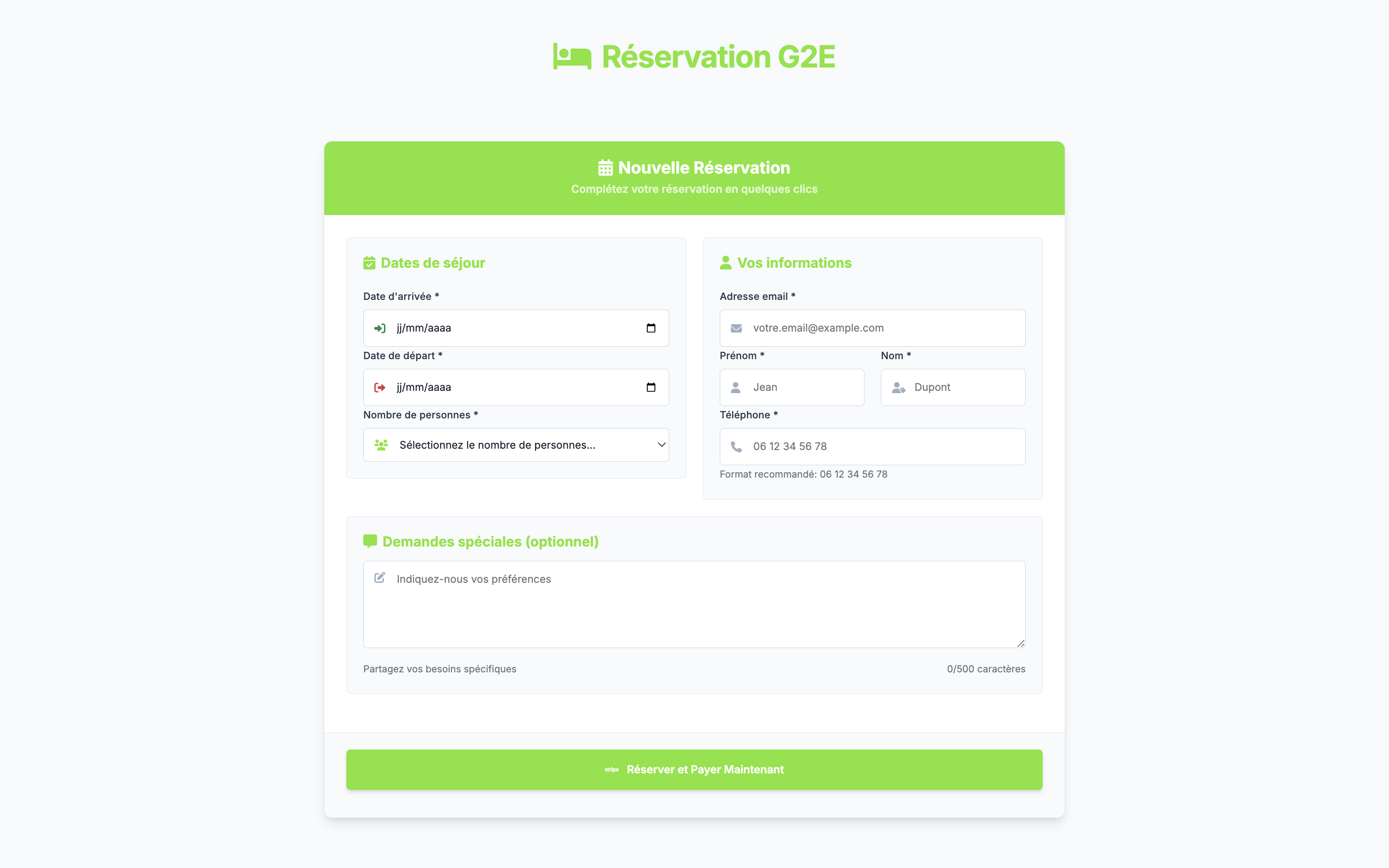 Système de réservation